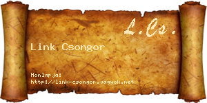 Link Csongor névjegykártya
